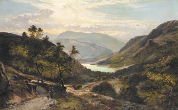 Sidney Richard Percy : The Path Down to the Lake North Wales